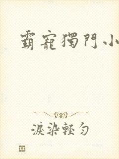 霸宠独门小娇妻