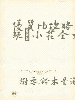 优质rb攻略系统寀小花全文免费阅读