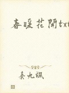 春暖花开txt