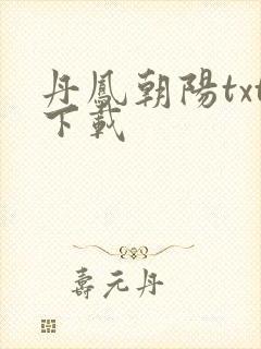 丹凤朝阳txt下载