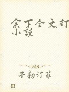 余下全文打不开小说