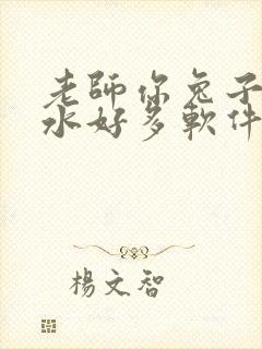 老师你兔子好软水好多软件