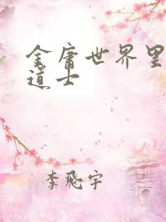 金庸世界里的小道士