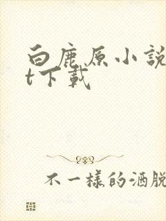 白鹿原小说txt下载