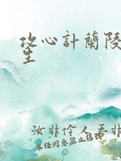 攻心计兰陵笑笑生