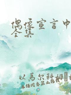 偶像宣言中文版全集