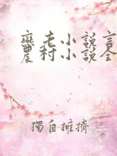 恋老小说言情网农村小说全文阅读