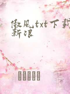傲风txt下载新浪