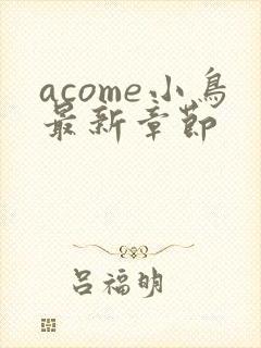 acome小鸟最新章节