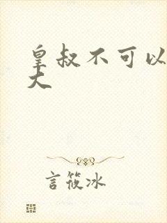 皇叔不可以 太大