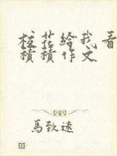 校花给我看他小积积作文