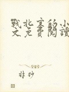 战北寒的小说全文免费阅读无弹窗