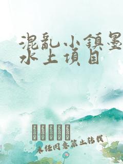 混乱小镇墨池砚水上项目