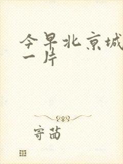 今早北京城哭声一片