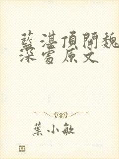 蓝湛顶开魏婴的深处原文