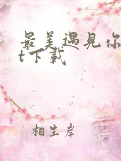 最美遇见你txt下载