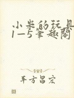 小米的玩具日记1—5笔趣阁