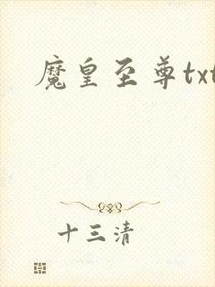 魔皇至尊txt