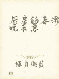 厨房的春潮带雨晚来急