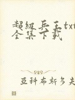 超级兵王txt全集下载