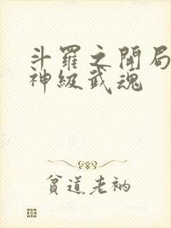 斗罗之开局签到神级武魂