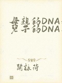 母亲的DNA和儿子的DNA是一样的吗