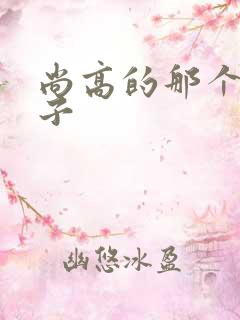 尚高的那个臭小子