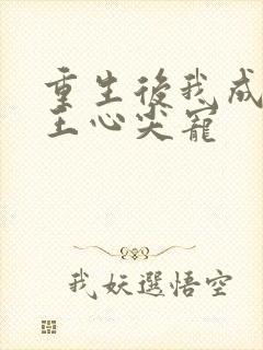 重生后我成了傻王心尖宠