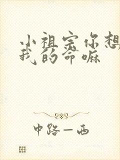 小祖宗你想要了我的命嘛