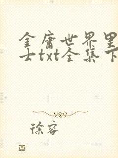 金庸世界里的道士txt全集下载