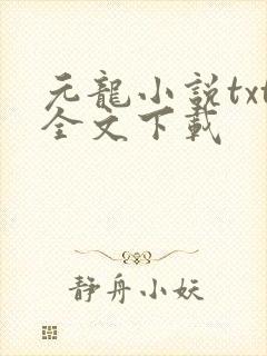 元龙小说txt全文下载