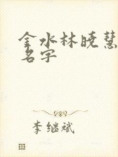 金水林晓慧小说名字