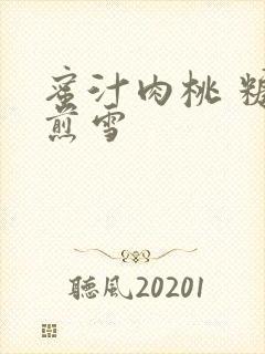 蜜汁肉桃 糖梨煎雪