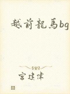 越前龙马bg