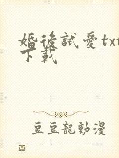 婚后试爱txt下载