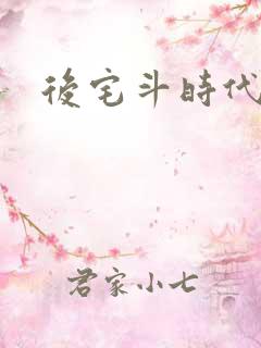 后宅斗时代