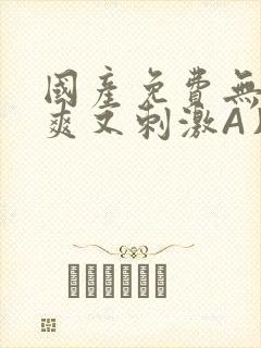 国产免费无码又爽又刺激A片小说