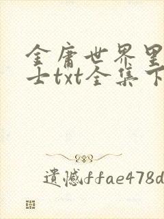 金庸世界里的道士txt全集下载