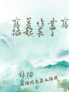 写着作业写着就插起来了