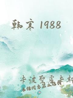 韩寒 1988