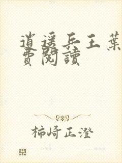 逍遥兵王叶成免费阅读