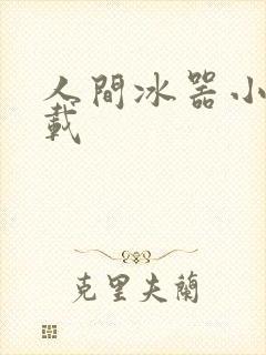 人间冰器小说下载