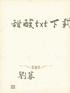 甜酸txt下载