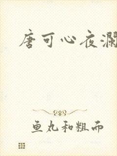 唐可心夜澜绝