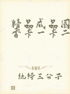 精品成品国色天香卡一卡二摄像头