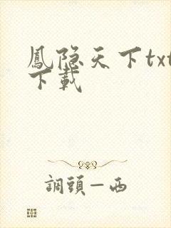凤隐天下txt下载