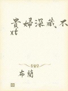 贵妇深藏不露txt