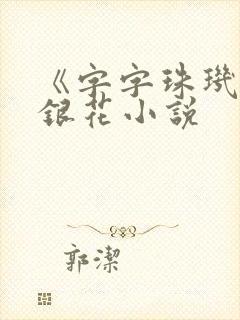 《字字珠玑》金银花小说