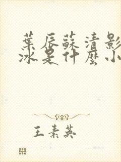 叶辰苏清影秦若冰是什么小说