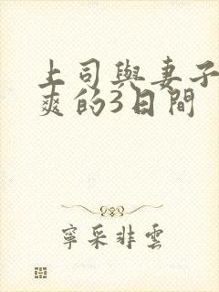 上司与妻子干到爽的3日间